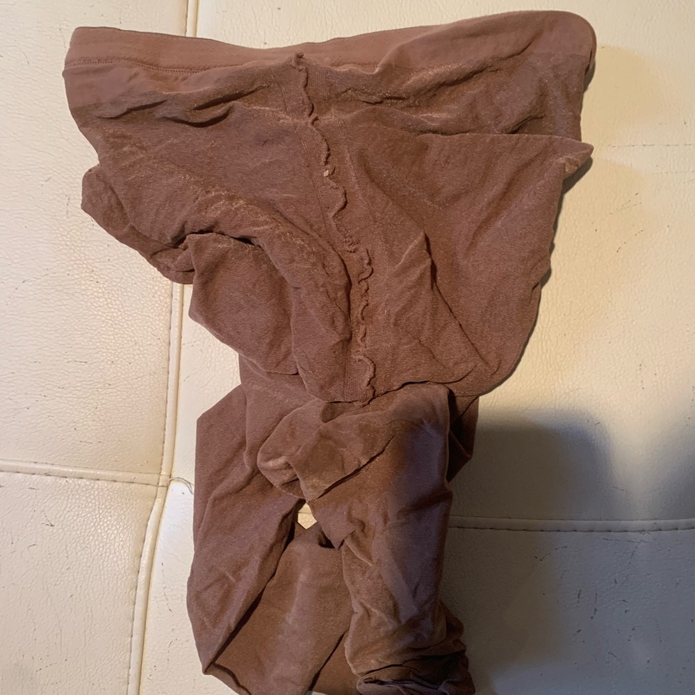 Sexy used pantyhose nice and soft brown color
